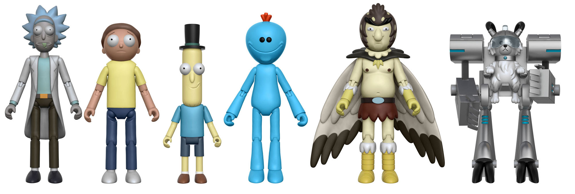 rick and morty figure set